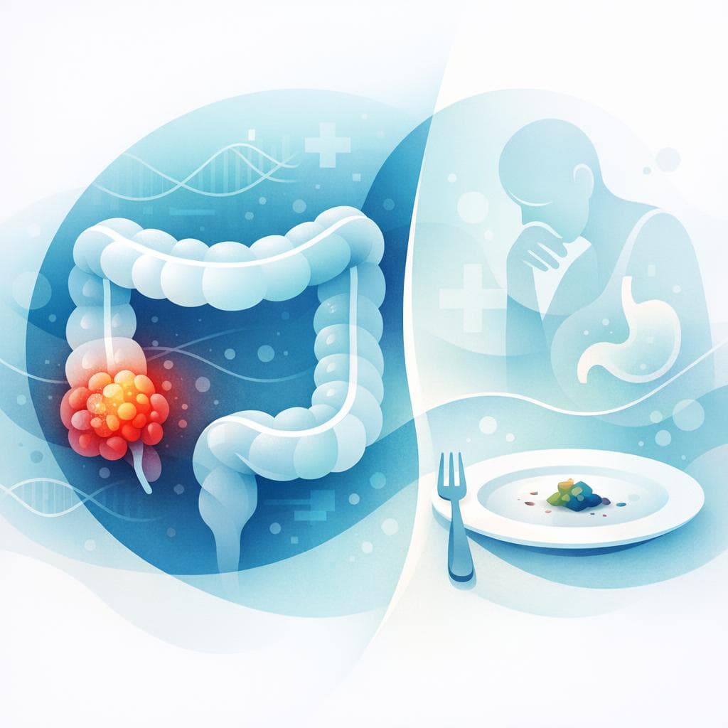 Medical illustration for Appetite Loss in Colon Cancer: Causes and Care - Persly Health Information
