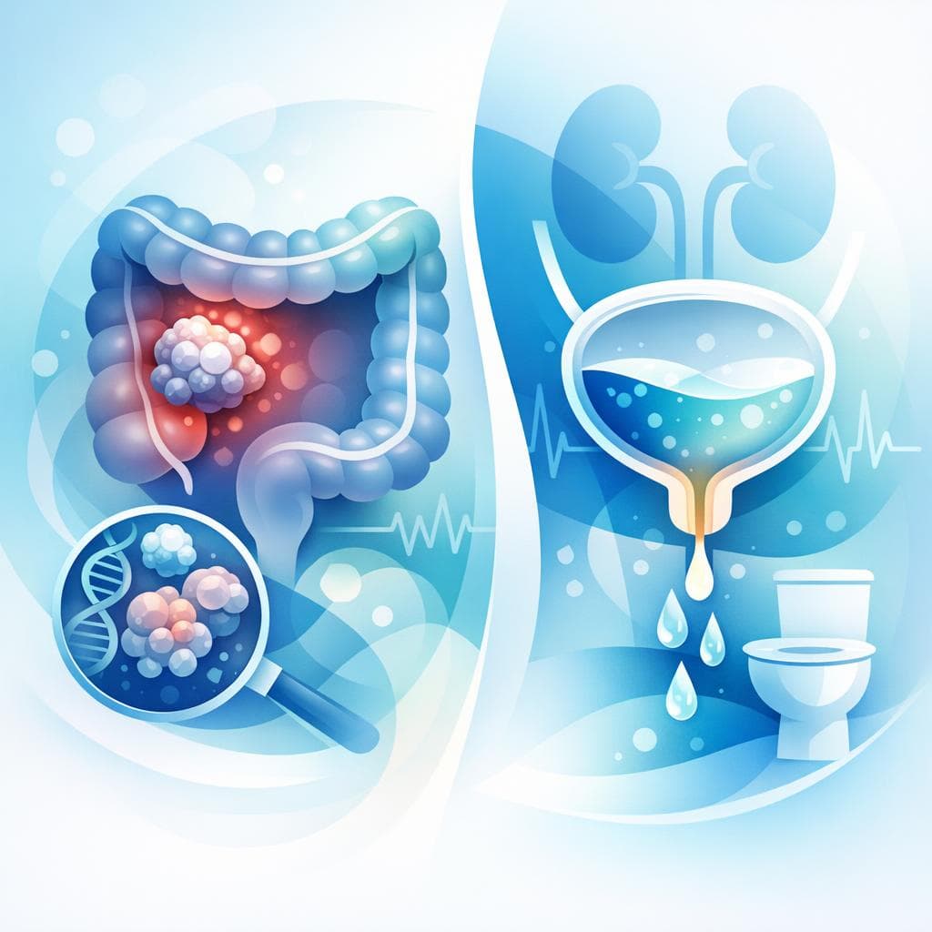 Medical illustration for Is Frequent Urination Linked to Colon Cancer? - Persly Health Information