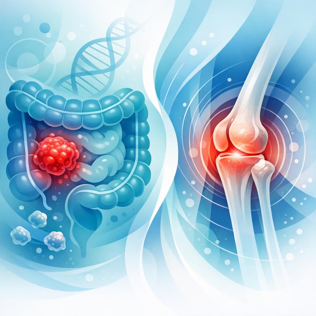 Medical illustration for Is Joint Pain Linked to Colon Cancer? Causes and Care - Persly Health Information