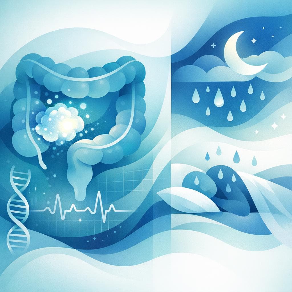 Medical illustration for Night sweats and colon cancer: causes and care - Persly Health Information