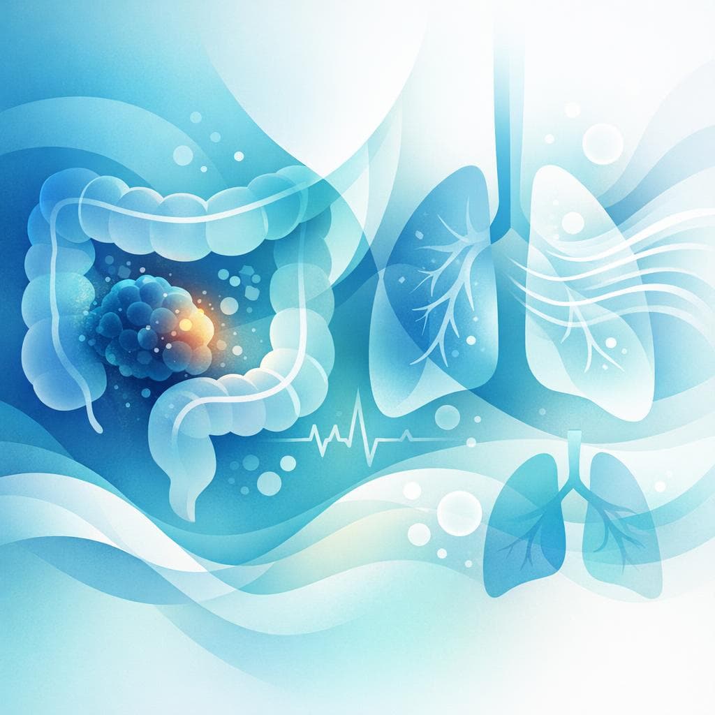 Medical illustration for Shortness of breath in colon cancer: causes and care - Persly Health Information