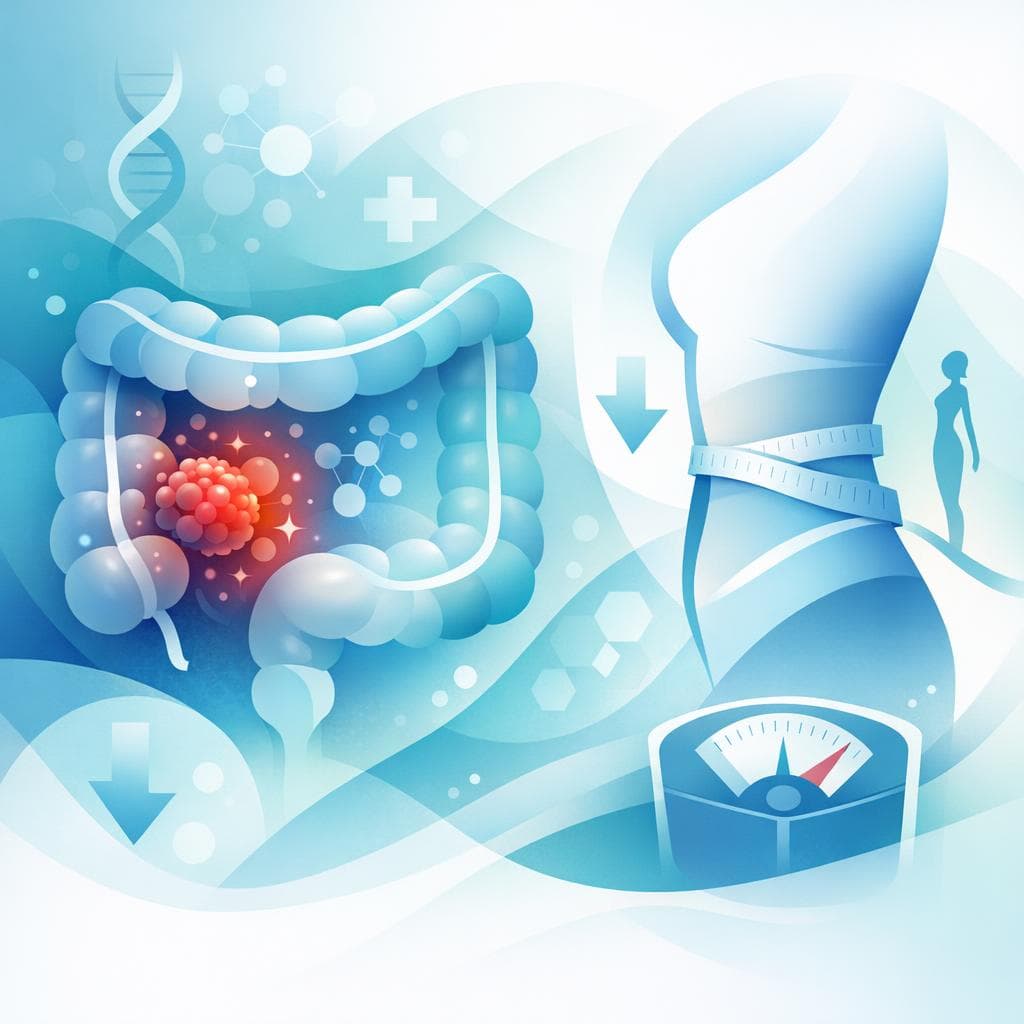 Medical illustration for Unintentional Weight Loss in Colon Cancer: Causes and Care - Persly Health Information