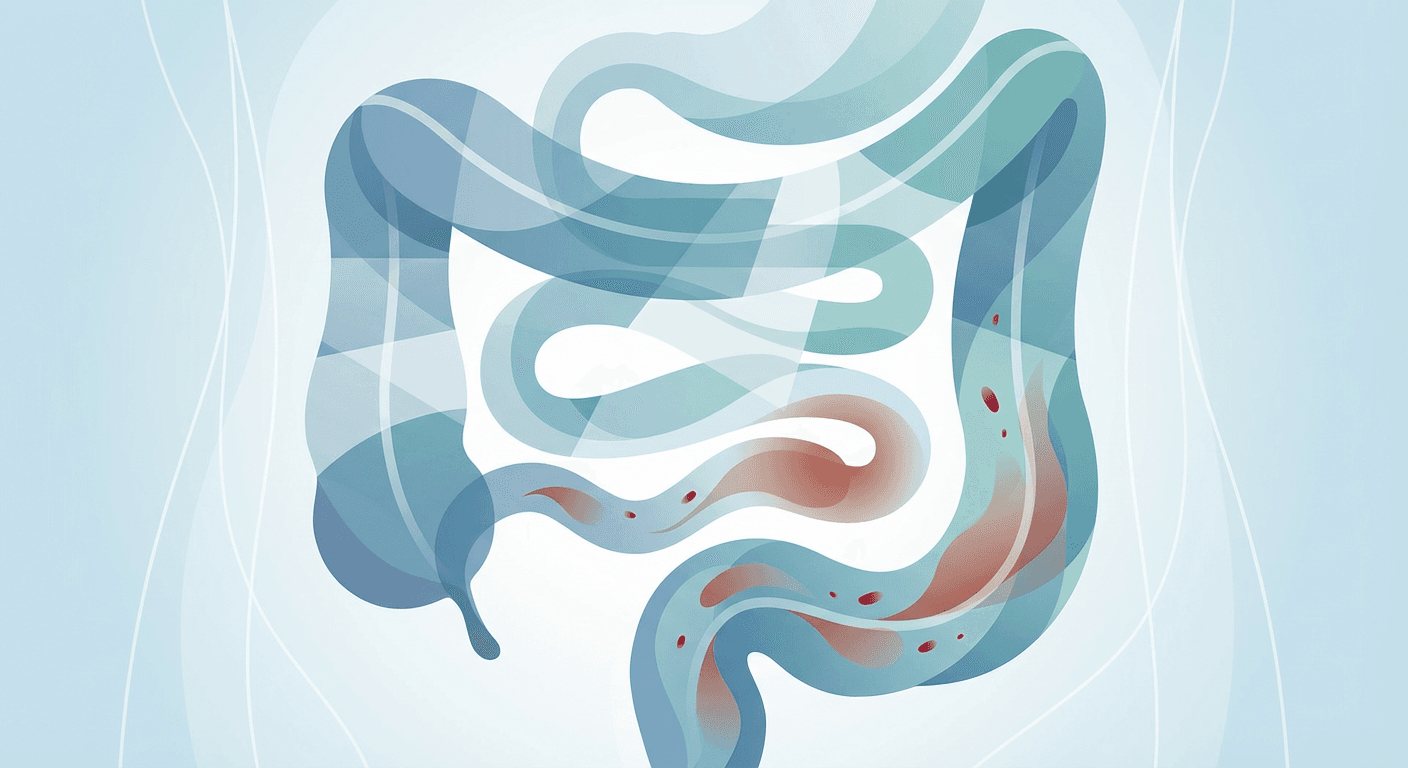 Medical illustration for Basado en PubMed | ¿La enfermedad de Crohn puede causar sangre en las heces y cuándo debo preocuparme? - Persly Health Information