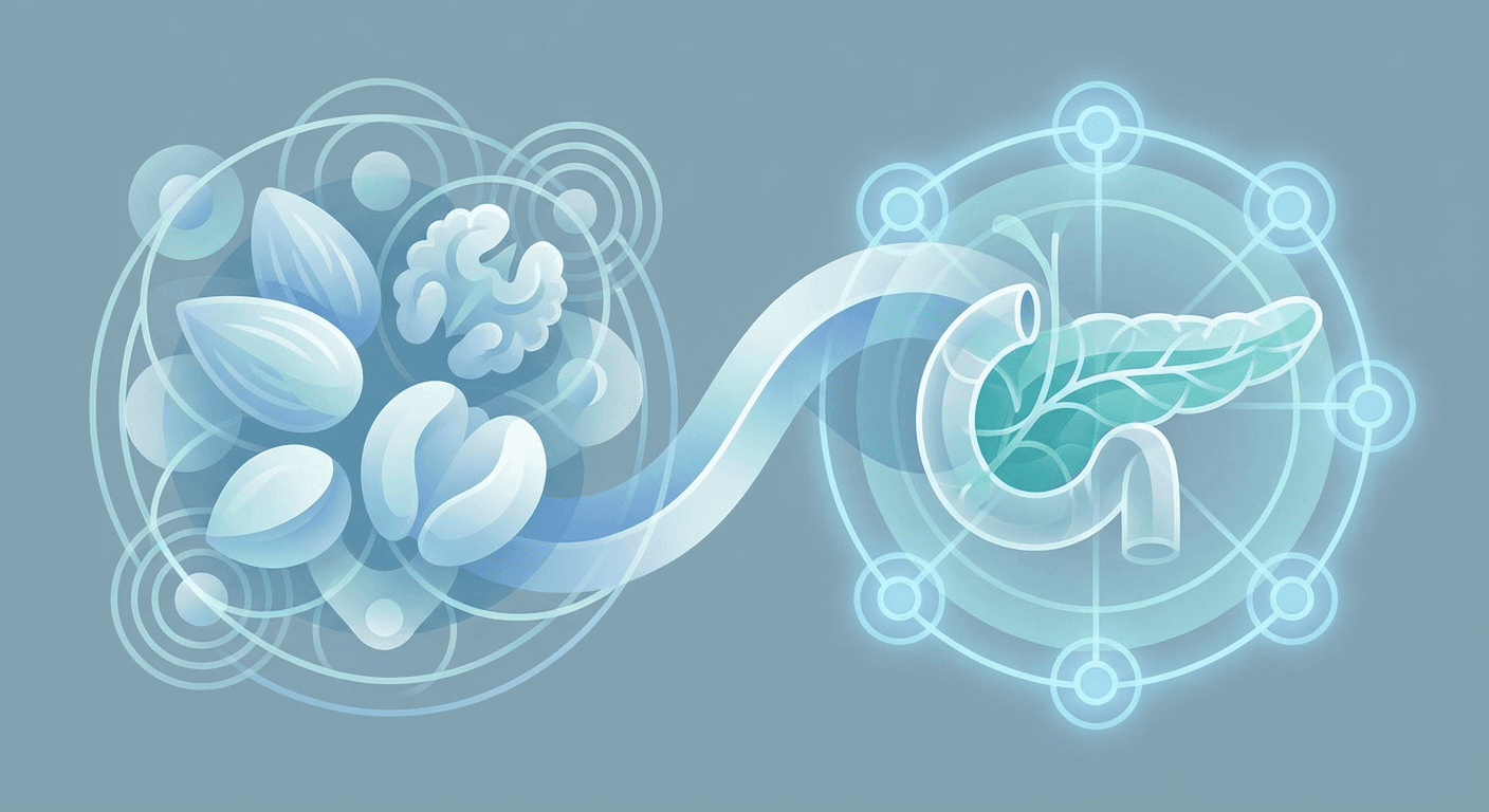 Medical illustration for Basado en PubMed | ¿Es cierto que el consumo regular de frutos secos ayuda a controlar el azúcar en sangre en personas con diabetes? - Persly Health Information