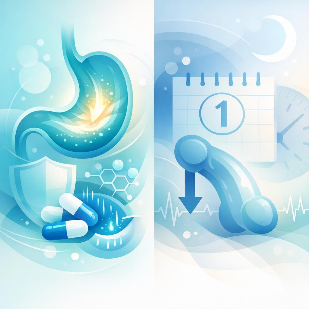 Medical illustration for Basado en NIH de EE.UU. | ¿El omeprazol puede causar disfunción eréctil durante el primer mes de tratamiento? - Persly Health Information