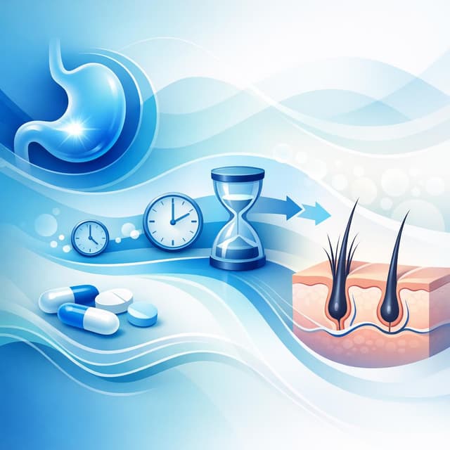 Based on NIH | How long does hair loss caused by Omeprazole typically last, and does it stop after discontinuation?