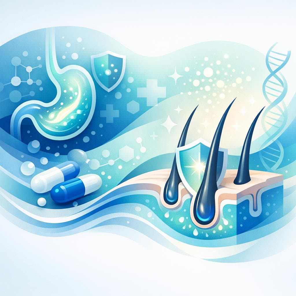 Medical illustration for Based on NIH | Is hair loss a side effect of omeprazole, and how can it be prevented? - Persly Health Information