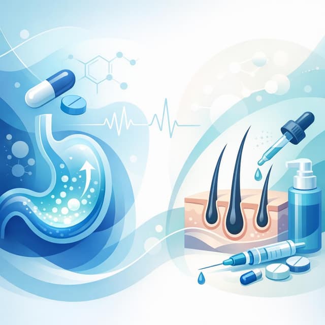 Based on PubMed | Can omeprazole cause hair loss, and if it does, what treatment options are available to manage this side effect?