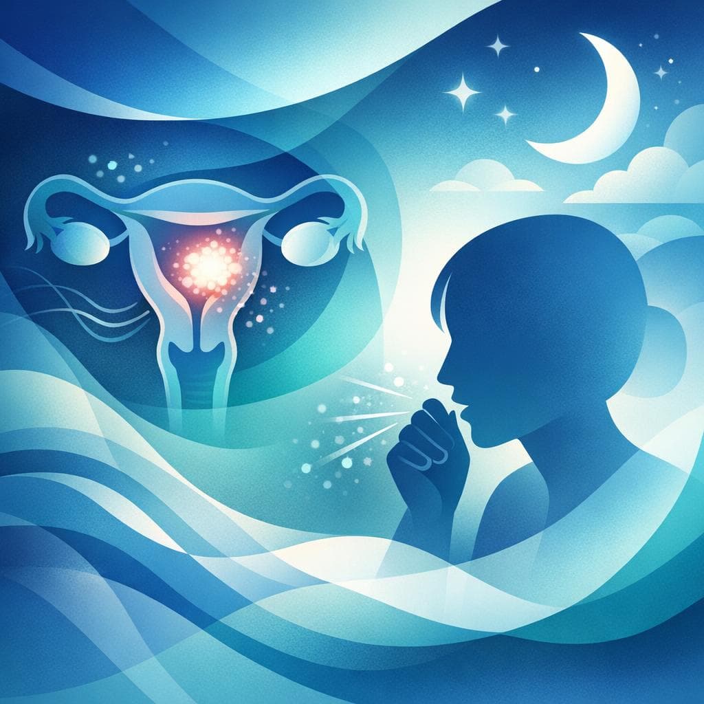 Medical illustration for Based on PubMed | Is a cough at night a symptom of endometrial cancer? - Persly Health Information