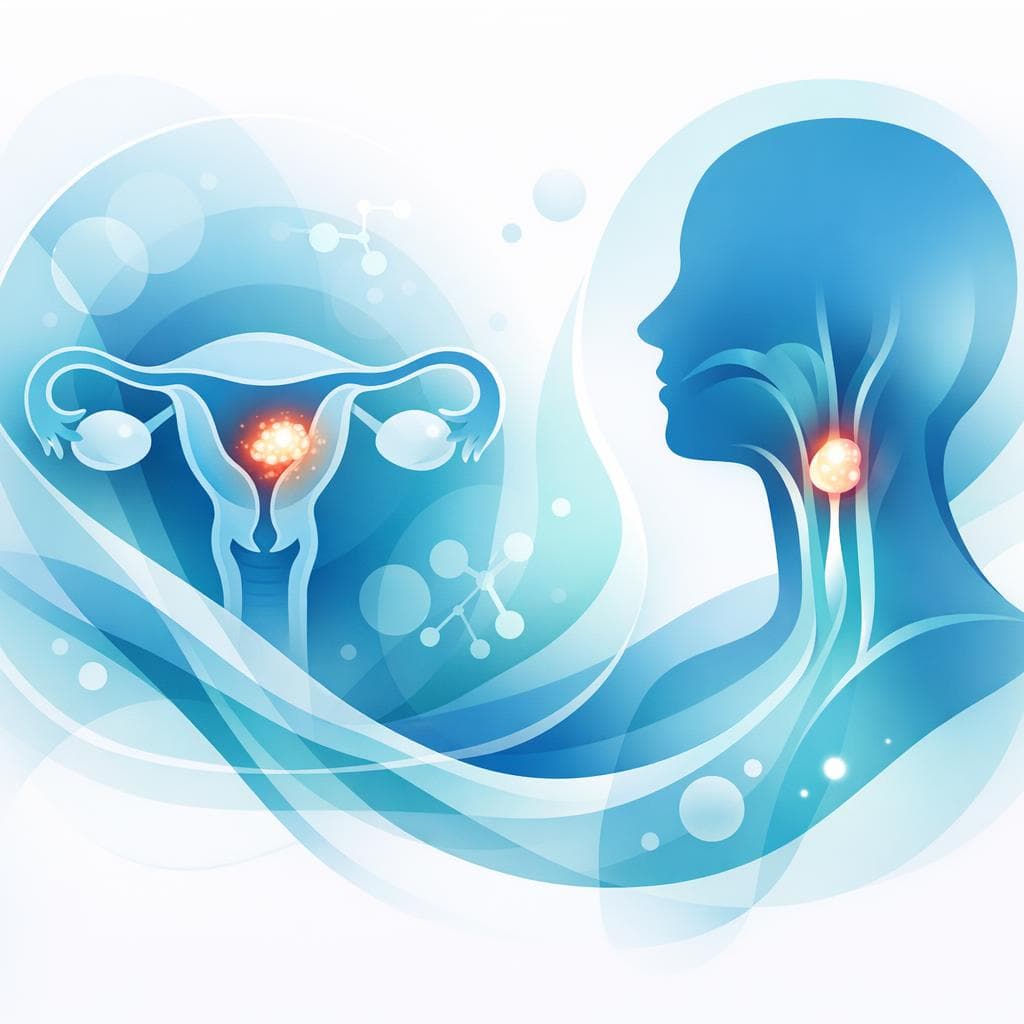 Medical illustration for Based on PubMed | Is difficulty swallowing a symptom of early-stage endometrial cancer, and if reported, what mechanisms or related conditions should be considered? - Persly Health Information