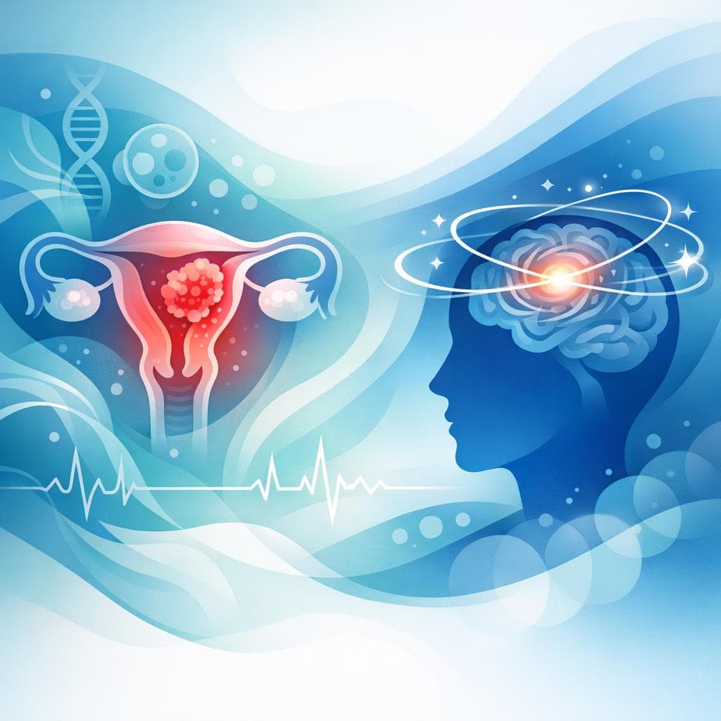 Medical illustration for Based on NIH | In advanced-stage endometrial cancer, how common is dizziness, what are the typical underlying causes, and when should it prompt urgent medical evaluation? - Persly Health Information