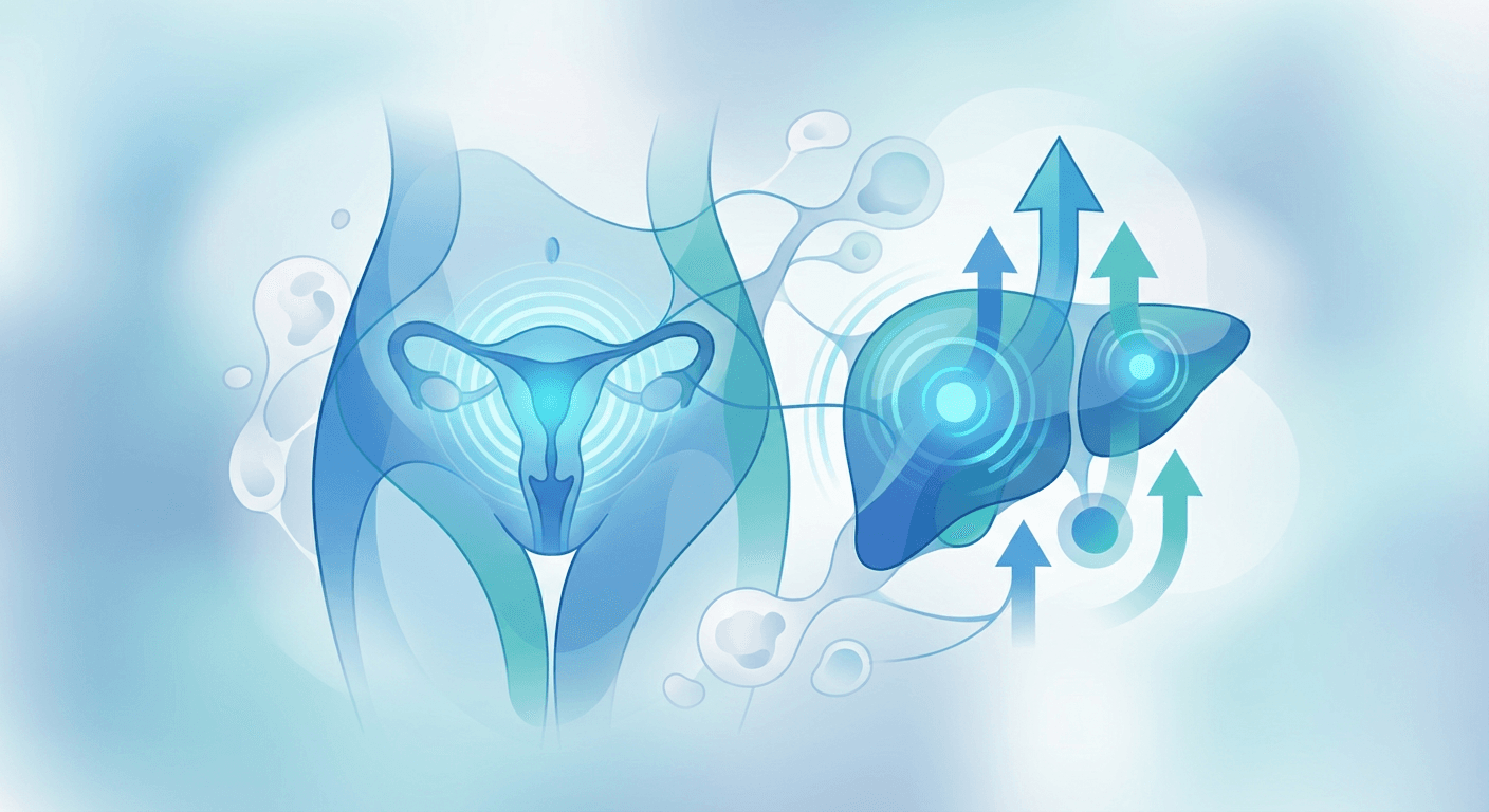 Medical illustration for Based on PubMed | In a patient with endometrial cancer, what is the clinical significance of elevated liver enzymes and what additional evaluation is recommended? - Persly Health Information