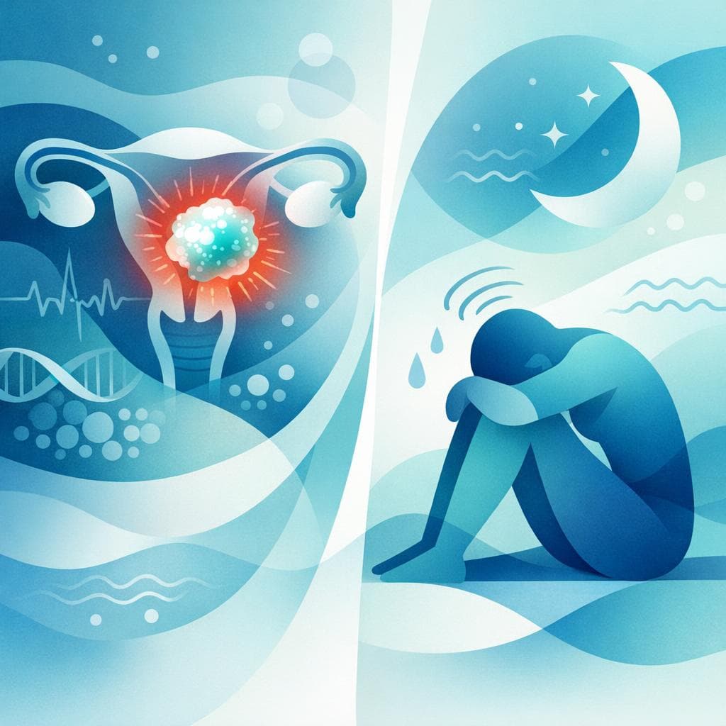 Medical illustration for Based on PubMed | In advanced-stage endometrial cancer, how common is fatigue, what are the main disease- and treatment-related causes, and what evaluation and management options are recommended? - Persly Health Information