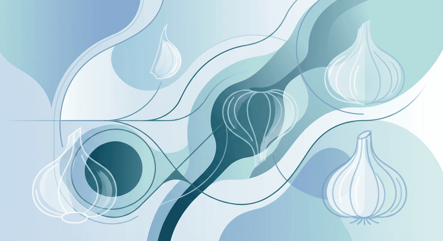 Medical illustration for PubMed 자료 기반 | 마늘 섭취가 자궁내막암 발생 위험을 낮춘다는 주장은 사실인가요? - Persly Health Information