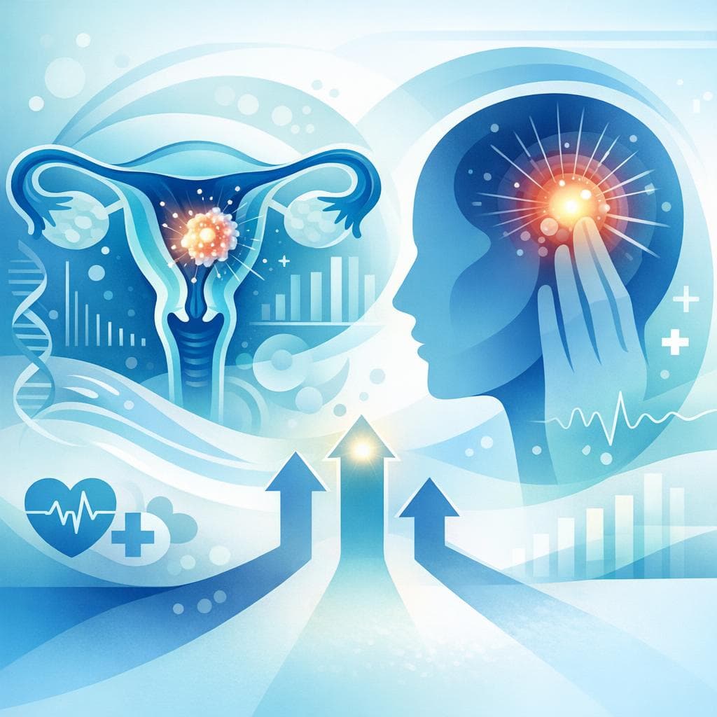 Medical illustration for Based on PubMed | In endometrial cancer, are headaches a recognized symptom, and does their presence correlate with disease stage or prognosis? - Persly Health Information