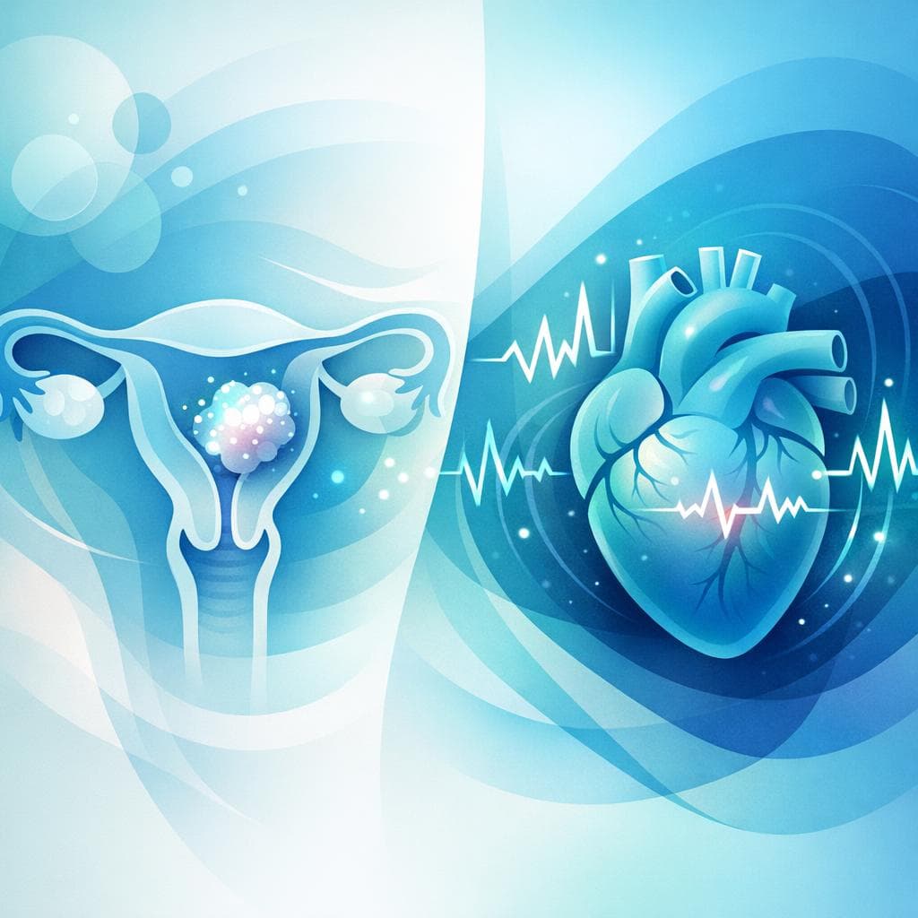 Medical illustration for 米国NIHの資料に基づく | 子宮体がんの進行期に動悸が起こることはありますか?起こる場合の原因、頻度、伴いやすい症状、受診の目安を教えてください。 - Persly Health Information