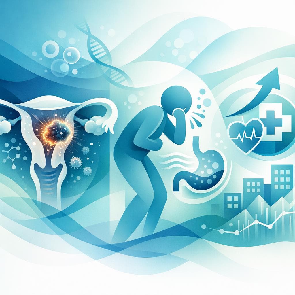 Medical illustration for Based on PubMed | Is nausea a common symptom of endometrial cancer, and does its presence have any prognostic significance? - Persly Health Information