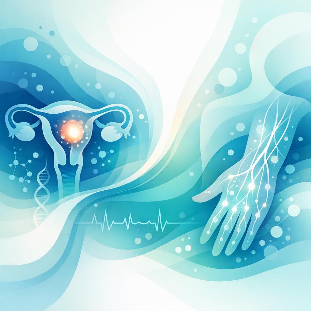 Medical illustration for Based on PubMed | Can persistent numbness be a symptom of endometrial cancer, and what might cause it? - Persly Health Information