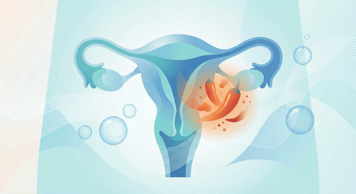 Medical illustration for 基于PubMed资料 | 长期吃辣会增加子宫内膜癌的发病风险吗? - Persly Health Information