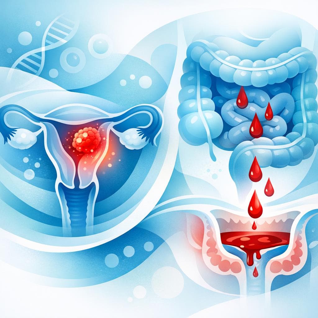 Medical illustration for Based on NIH | Is sudden blood in stool a symptom of endometrial cancer? - Persly Health Information