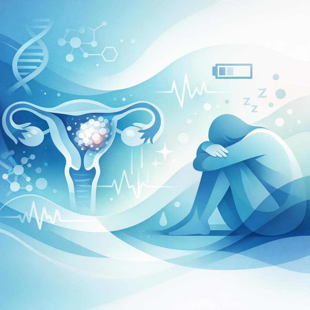 Medical illustration for Based on NIH | Can sudden fatigue be a symptom of endometrial cancer, and what other warning signs should prompt evaluation? - Persly Health Information