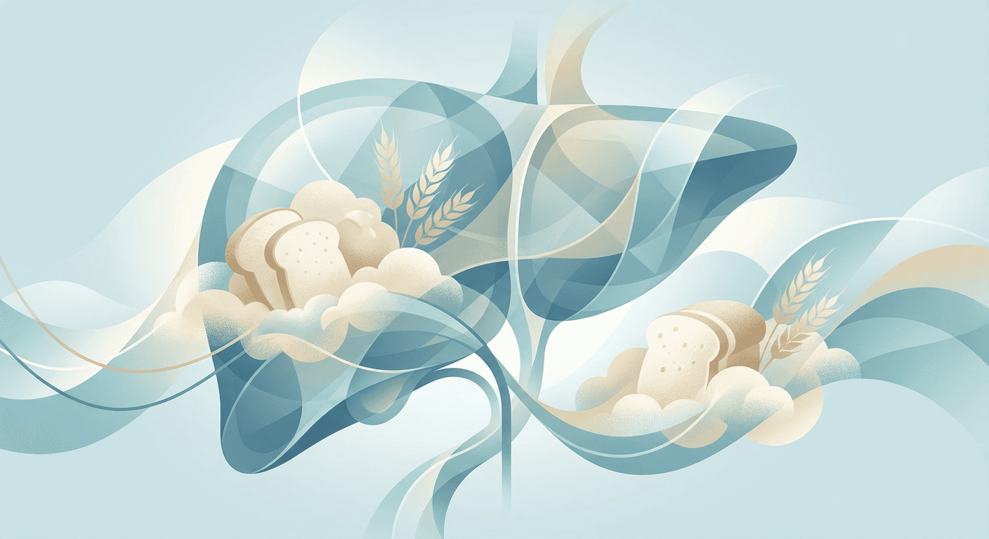 Medical illustration for Basado en NIH de EE.UU. | ¿Es cierto que comer pan blanco empeora la enfermedad del hígado graso? - Persly Health Information