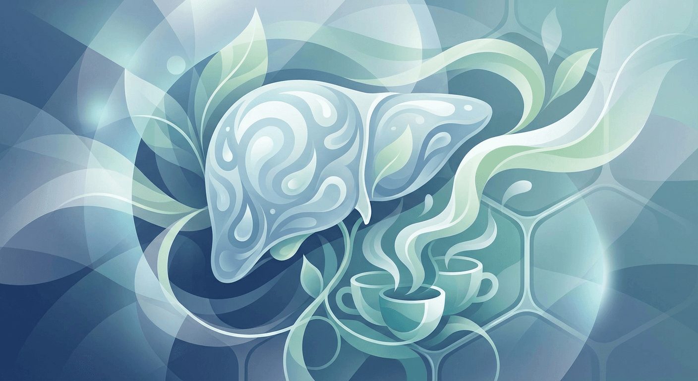 Medical illustration for PubMedの資料に基づく | 脂肪肝の予防や改善に、緑茶の摂取は科学的に効果が確認されていますか? - Persly Health Information