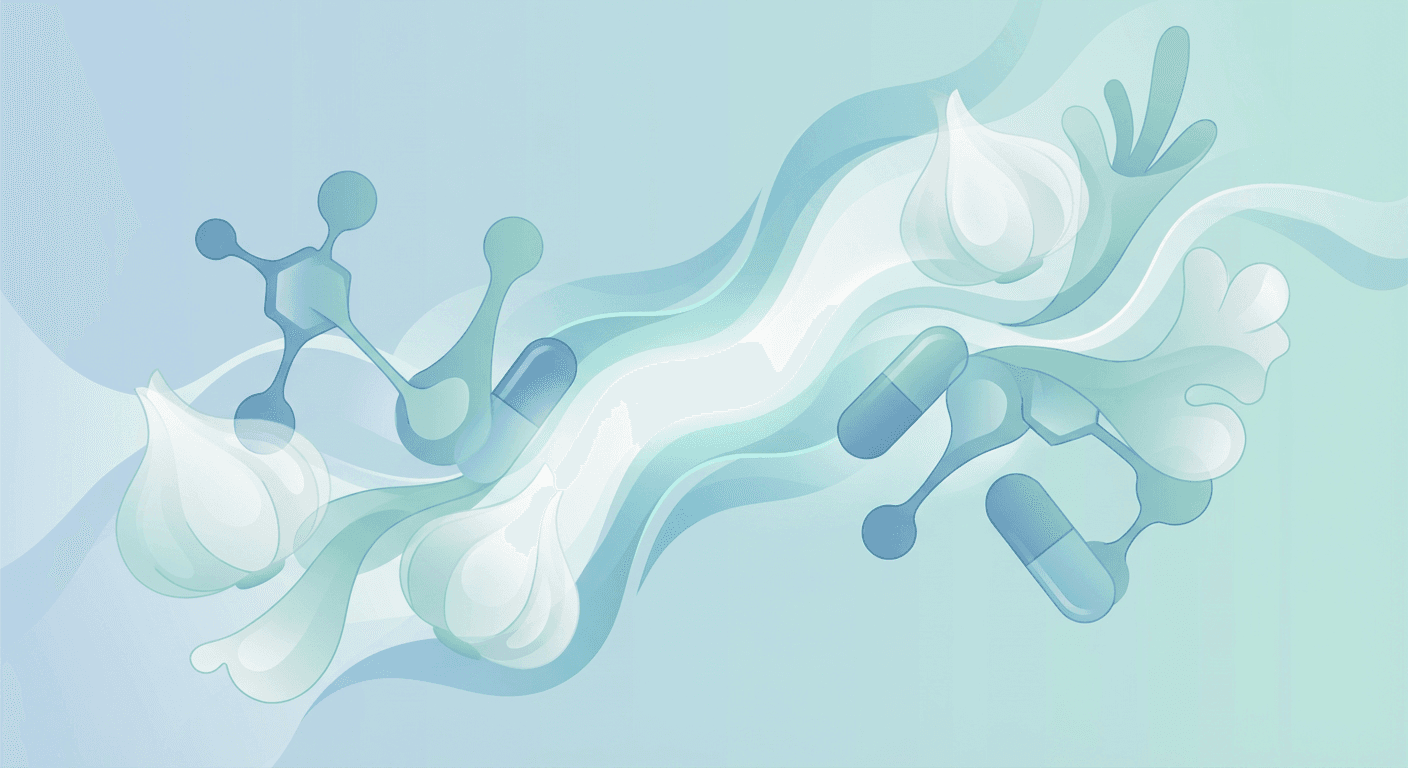 Medical illustration for Based on FDA | Is it safe to take fluoxetine with garlic supplements, or could garlic increase the risk of bleeding or other side effects? - Persly Health Information