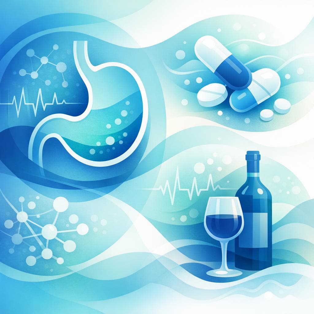 Medical illustration for Based on NIH | Is it safe to take gabapentin on an empty stomach, and can I drink alcohol while using it? - Persly Health Information