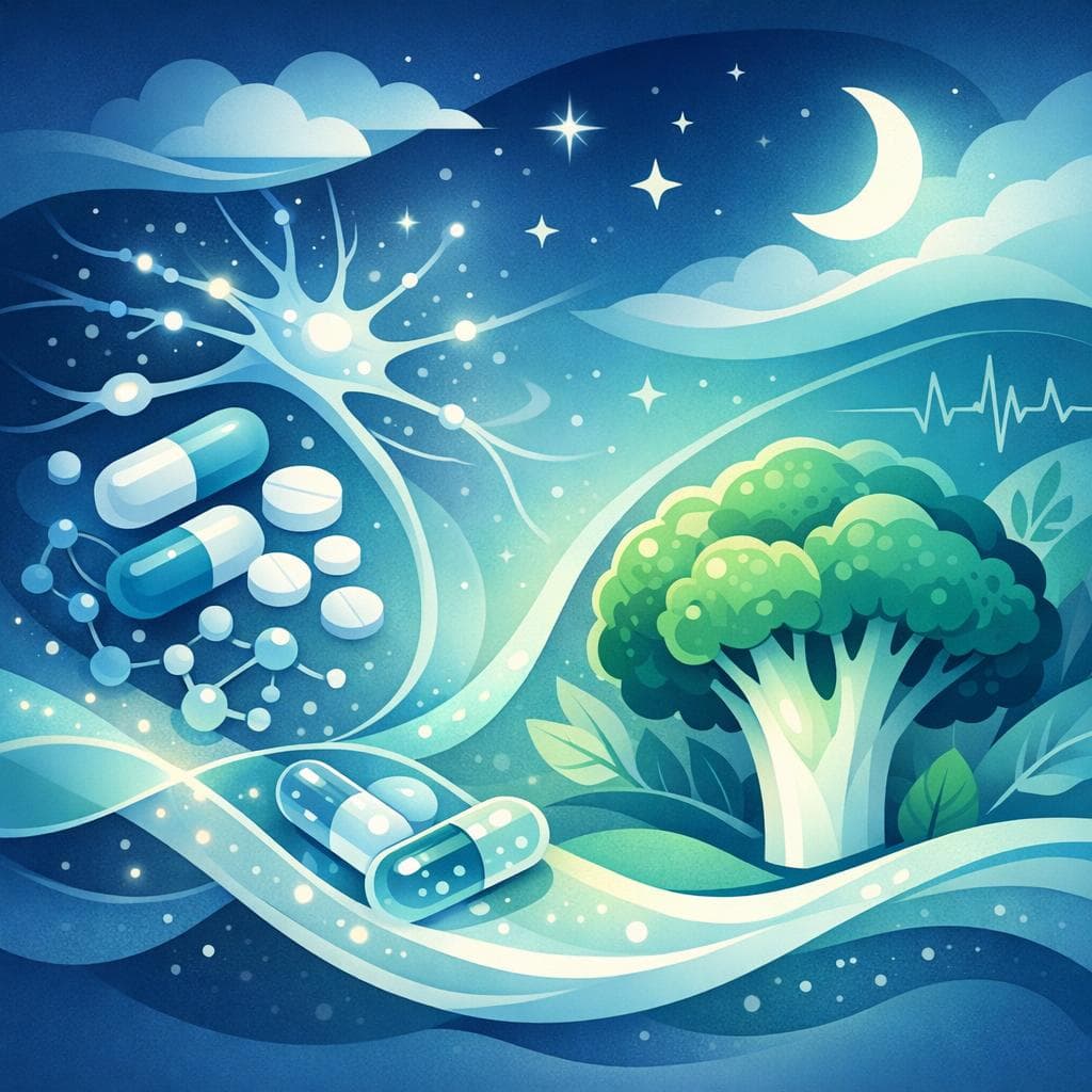 Medical illustration for Based on NIH | Does eating broccoli at night reduce the effectiveness of gabapentin or increase its side effects? - Persly Health Information