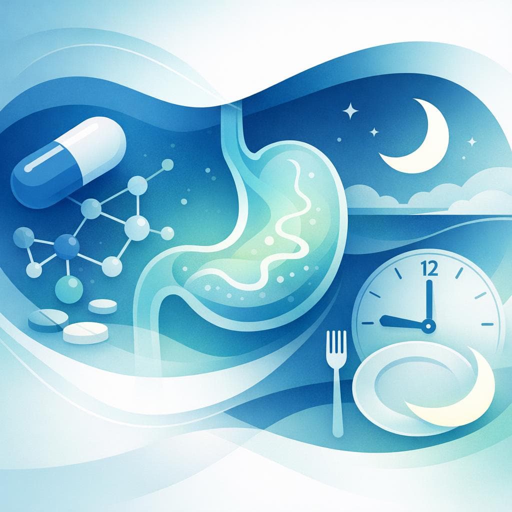 Medical illustration for Based on NIH | Is it safe to take my nighttime dose of gabapentin while fasting overnight, or should it be taken with food? - Persly Health Information