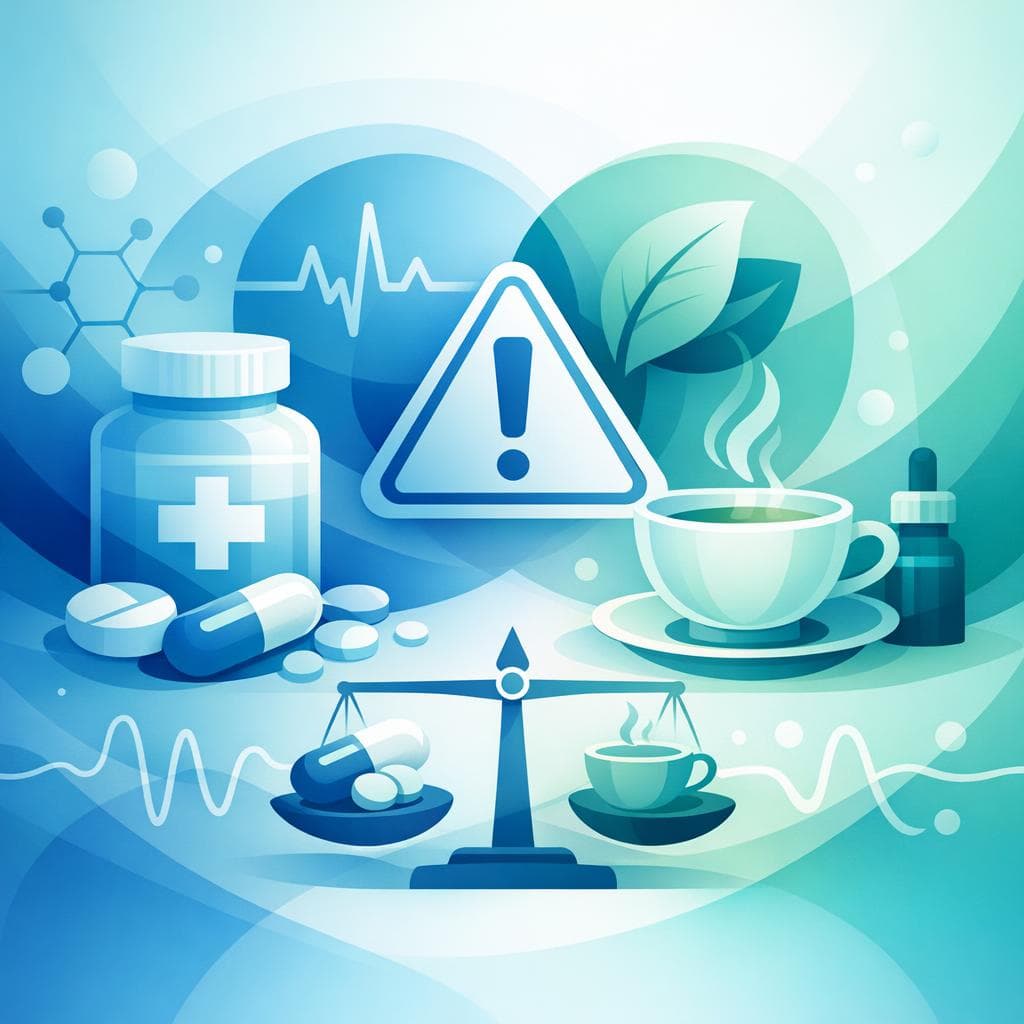 Medical illustration for Based on NIH | Does green tea interact with gabapentin in a way that requires caution with green tea intake or adjustment of my gabapentin dose? - Persly Health Information