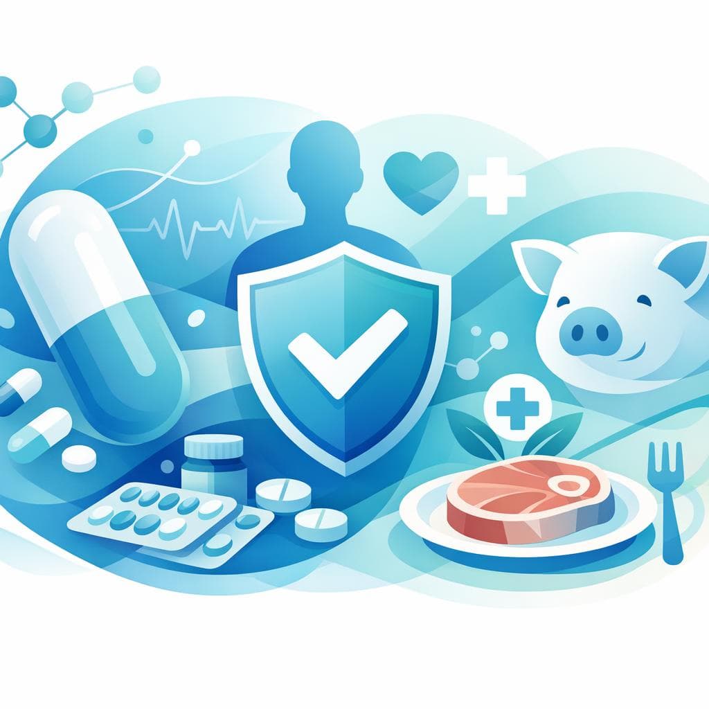 Medical illustration for Based on NIH | Is it safe to eat pork every day while taking Gabapentin, or could this affect the medication’s safety or effectiveness? - Persly Health Information