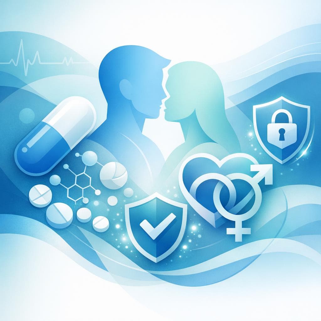 Medical illustration for Based on NIH | Is it safe to have sex while taking gabapentin, and can it cause issues like decreased libido, erectile dysfunction, or difficulty reaching orgasm? - Persly Health Information