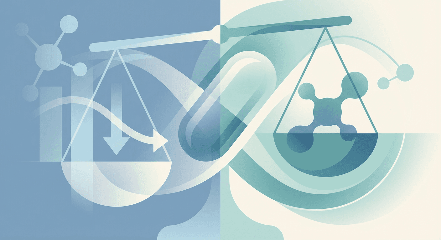 Medical illustration for 米国NIHの資料に基づく | ガバペンチンの副作用として体重減少はどの程度見られ、考えられるメカニズムや注意すべき点は何ですか? - Persly Health Information