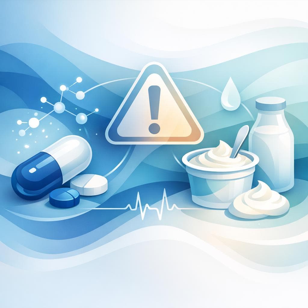 Medical illustration for Based on NIH | Should I avoid taking gabapentin with yogurt, or adjust my dose, because the calcium in dairy might reduce its absorption? - Persly Health Information