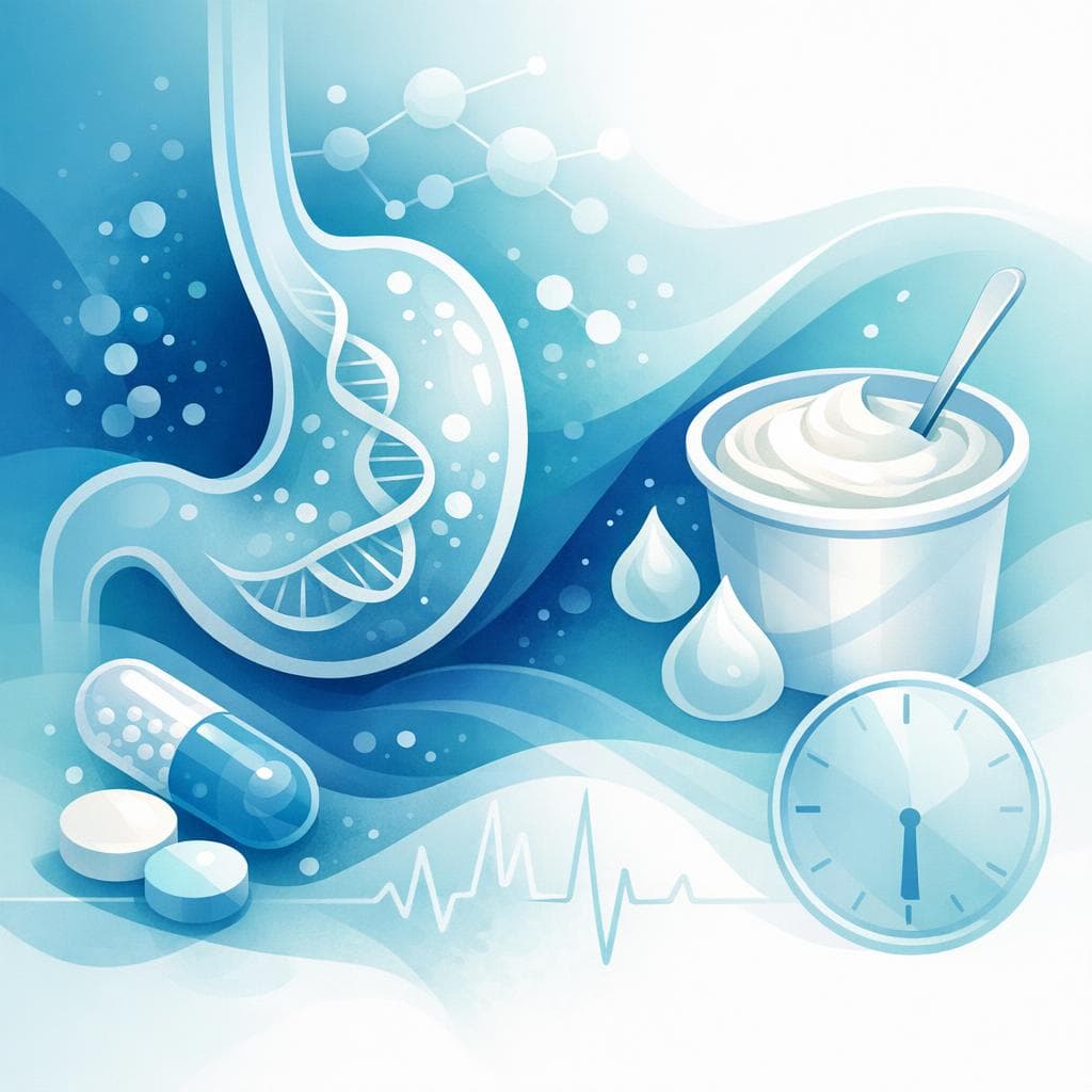 Medical illustration for Based on NIH | Can I take gabapentin on an empty stomach, and does eating yogurt with it affect its absorption or effectiveness? - Persly Health Information