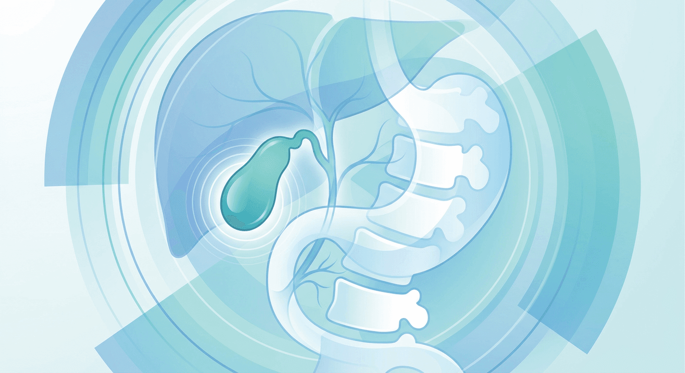 Medical illustration for 基于WHO资料 | 胆囊癌引起的背部疼痛通常位于何处,呈何种性质,并可能伴随哪些其他症状? - Persly Health Information