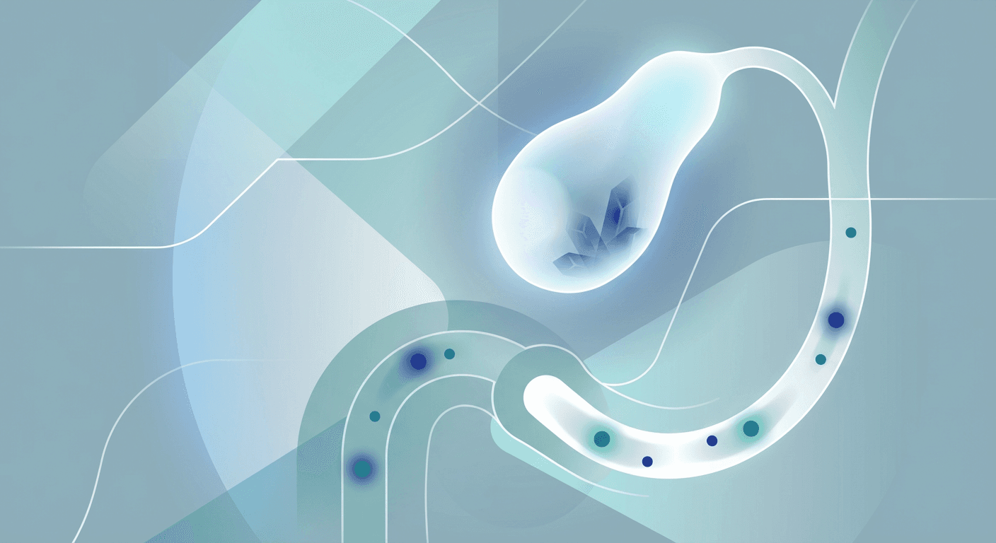 Medical illustration for Based on WHO | Can gallbladder cancer cause blood in stool, and how should this symptom be evaluated? - Persly Health Information