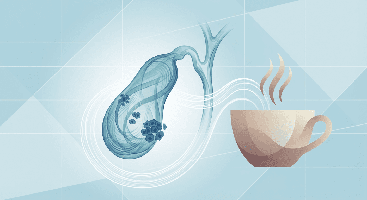 Medical illustration for Based on PubMed | Does drinking coffee increase the risk of gallbladder cancer? - Persly Health Information