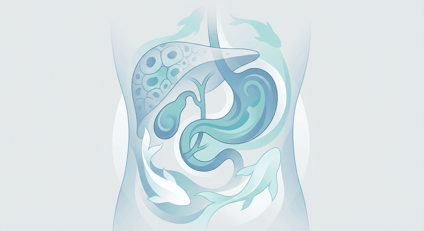 Medical illustration for PubMed 자료 기반 | 생선을 많이 먹으면 담낭암 위험이 증가한다는 근거가 있나요? - Persly Health Information