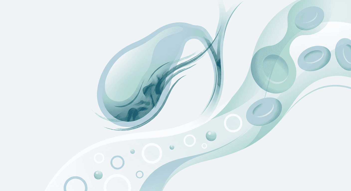 Medical illustration for PubMed 자료 기반 | 담낭암 환자의 검사 결과에서 헤모글로빈 수치가 낮게 나왔을 때, 빈혈의 원인 감별과 임상적 의미는 무엇인가요? - Persly Health Information