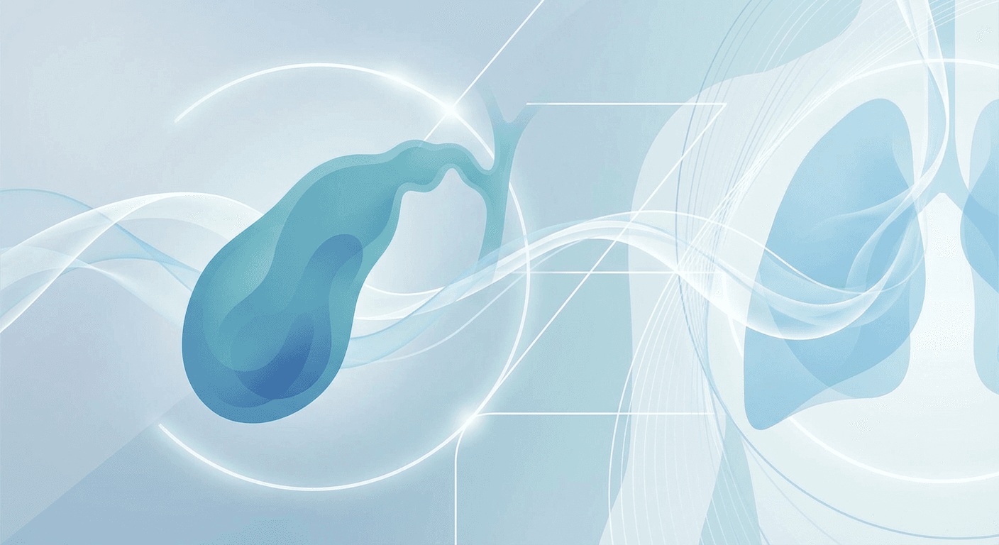 Medical illustration for 基于WHO资料 | 胆囊癌患者为什么会出现气短或呼吸困难,这种症状在疾病进展中意味着什么? - Persly Health Information