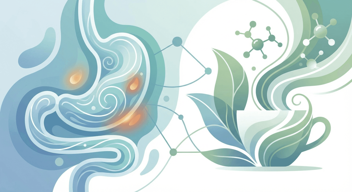 Medical illustration for Basado en PubMed | ¿El té verde empeora la gastritis? - Persly Health Information