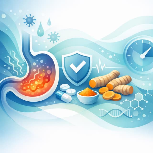 Basado en PubMed | ¿Hay evidencia de que el uso prolongado de cúrcuma sea seguro para personas con gastritis?