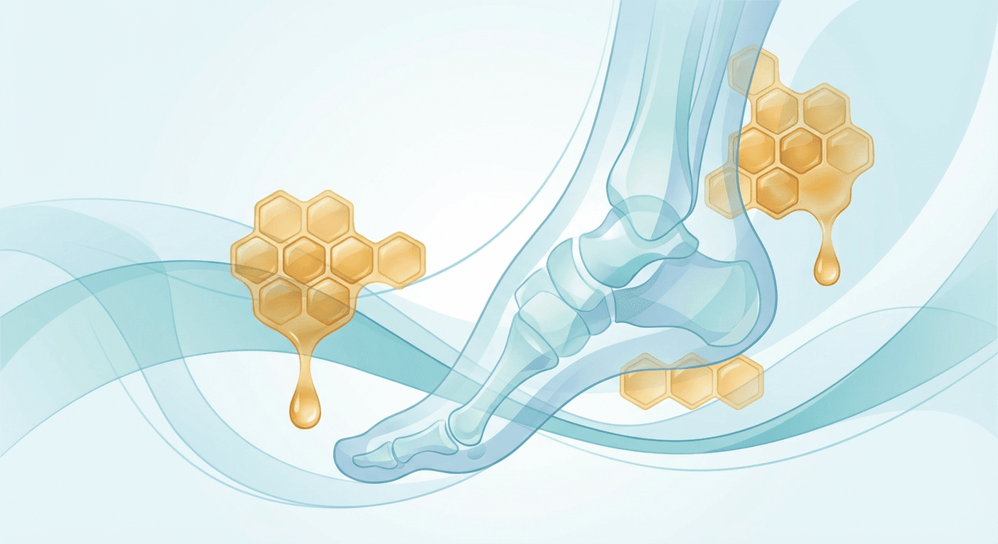 Medical illustration for Based on PubMed | Does eating honey worsen gout or increase uric acid levels? - Persly Health Information