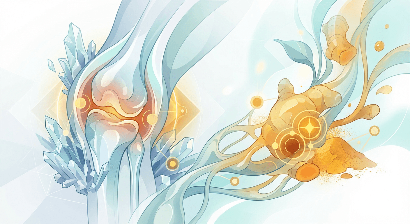 Medical illustration for Based on NIH | Is there evidence that turmeric helps relieve gout symptoms or lower uric acid levels? - Persly Health Information