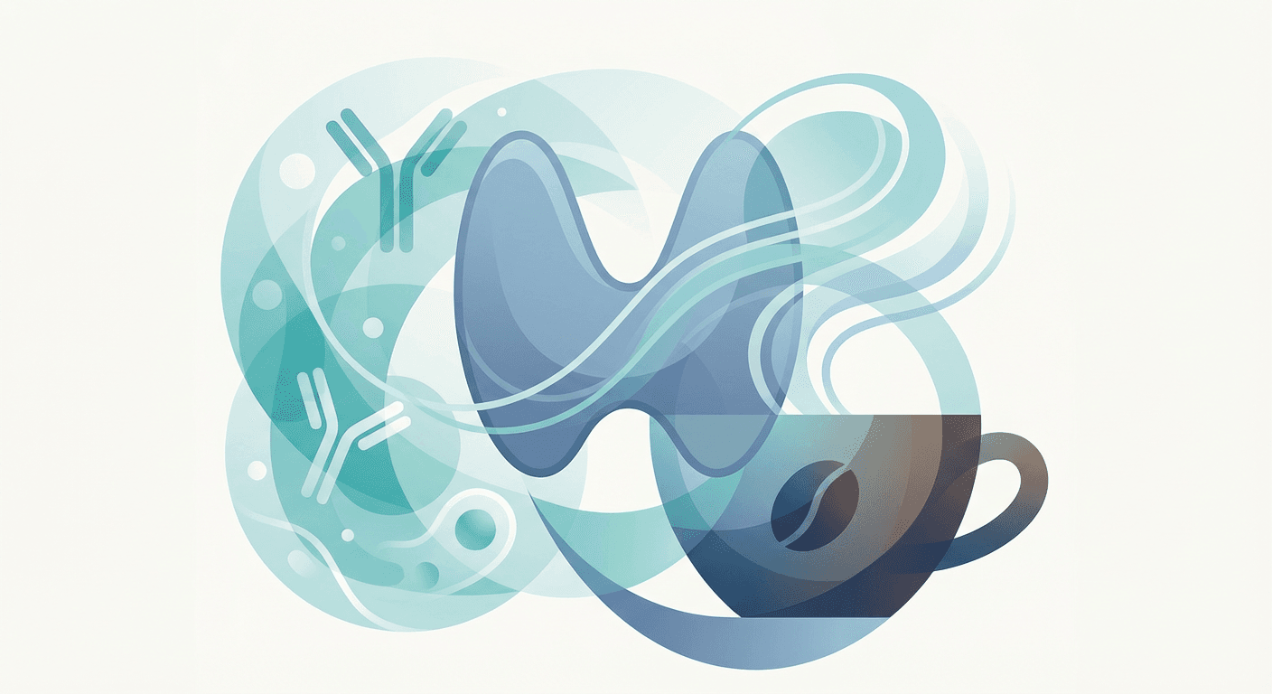 Medical illustration for Basado en NIH de EE.UU. | ¿Es cierto que las personas con tiroiditis de Hashimoto no deben tomar café? - Persly Health Information