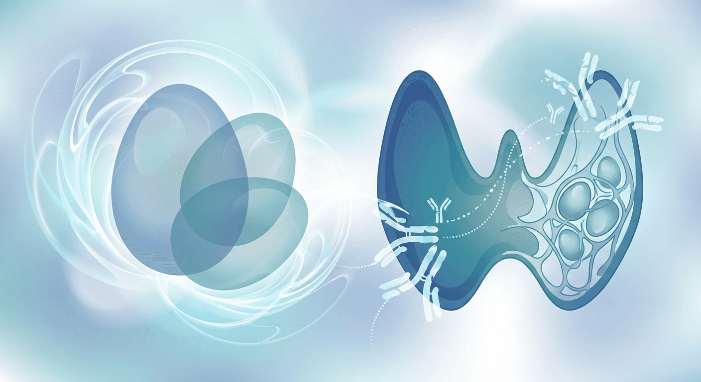 Medical illustration for Basado en PubMed | ¿El consumo de huevos puede empeorar la tiroiditis de Hashimoto? - Persly Health Information