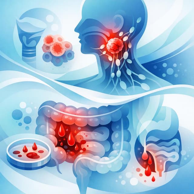 Basado en NIH de EE.UU. | En el cáncer de cabeza y cuello en estadio avanzado, ¿puede presentarse sangre en las heces y qué significa este síntoma?